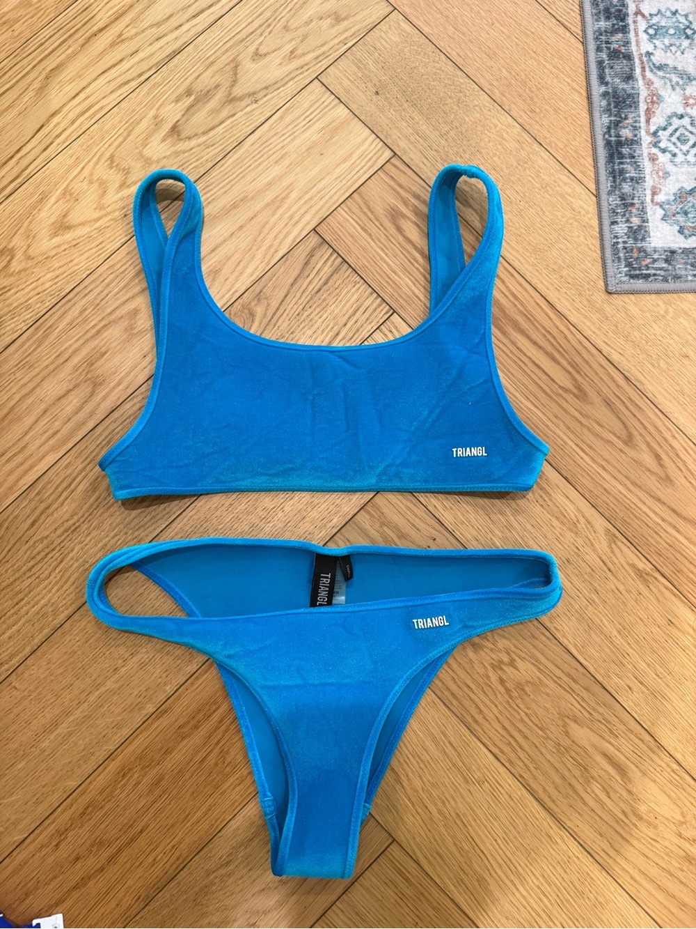 triangl swimwear Bright Blue Sport Bikini Set